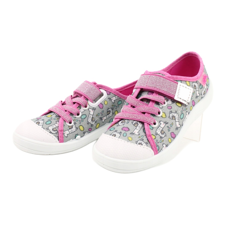 Scarpe per bambini Befado 251X158 rosa argento grigio multicolore 2