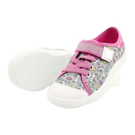 Scarpe per bambini Befado 251X158 rosa argento grigio multicolore 3