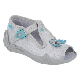 Scarpe per bambini Befado 213P121 blu d'argento 1
