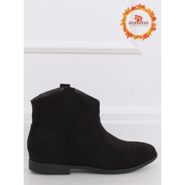 Black TX-1876 Stivali texani piatti neri nero 1