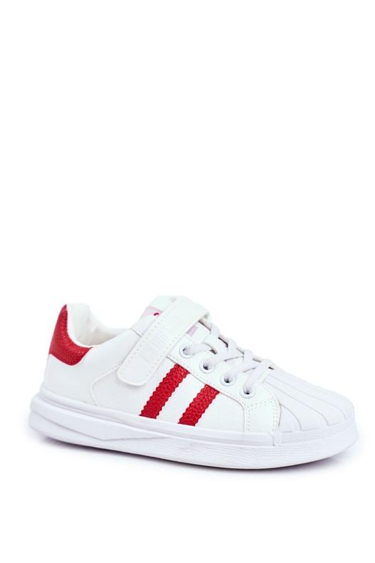 Big Star sportivo per bambini con velcro bianco GG374020 rosso 2