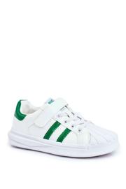 Sport per bambini Big Star con velcro bianco GG374019 bianca verde 1
