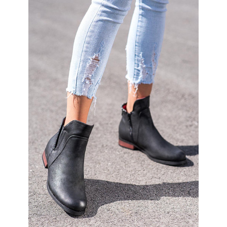 Goodin Stivali alla moda con cerniera nero 1