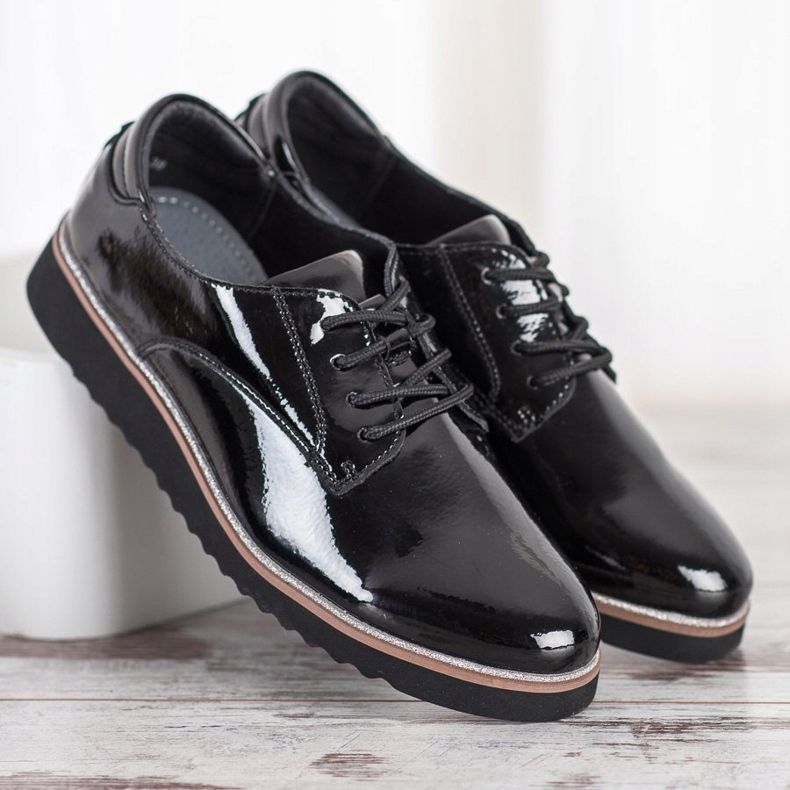 Scarpe in pelle VINCEZA nero 1