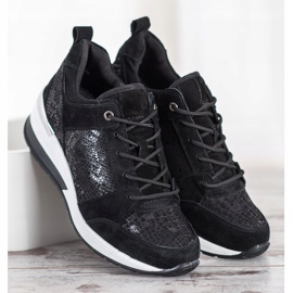 Filippo Sneakers in pelle nera nero 1