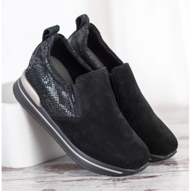 Filippo Scarpe Slip-On in pelle nero 2