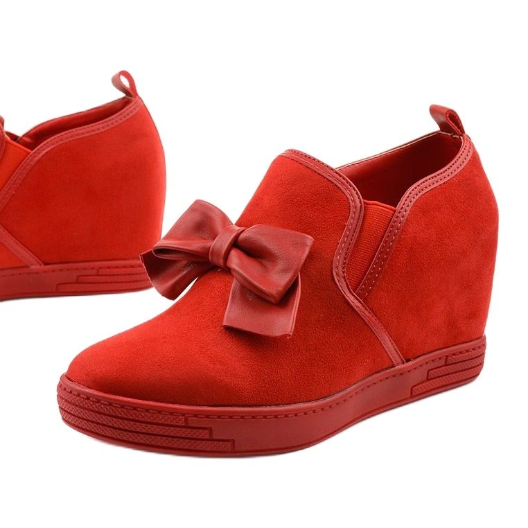 Sneakers rosse con fiocco Tifi rosso 1