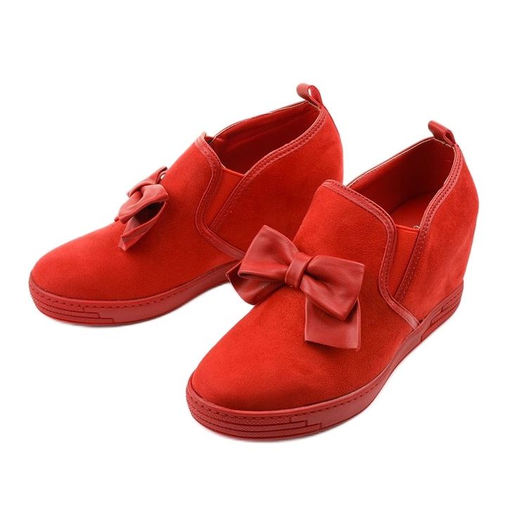 Sneakers rosse con fiocco Tifi rosso 2