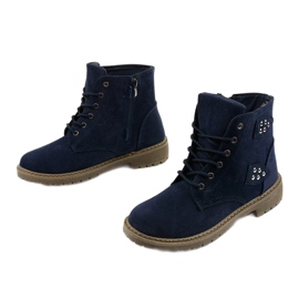 Scarponi da trekking blu navy con cerniera Delothia 1