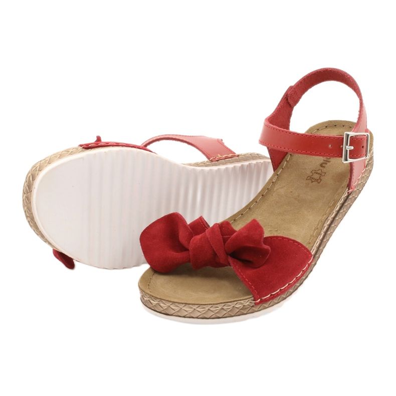 Scarpe donna comfort Inblu 158D117 rosso 4
