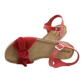 Scarpe donna comfort Inblu 158D117 rosso 5