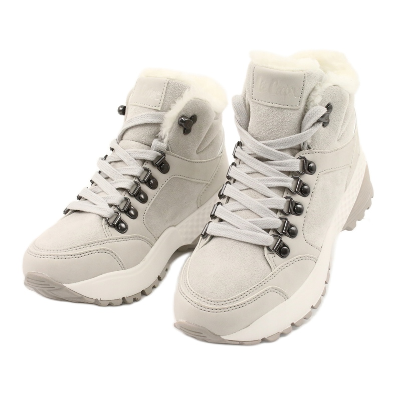 Stivali sportivi comodi Lee Cooper LCJL-20-31-151 beige grigio 2