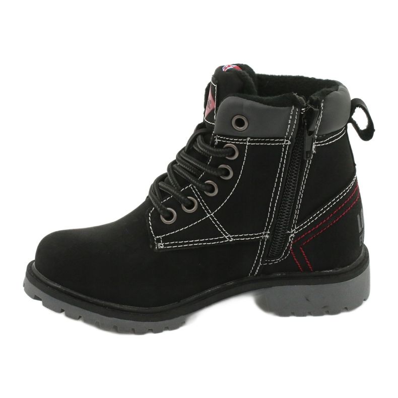 Trapper per bambini legati a una cerniera di Lee Cooper nera nero 1