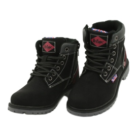 Trapper per bambini legati a una cerniera di Lee Cooper nera nero 2