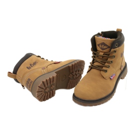 Lee Cooper KID CAMEL Trappers legati con una cerniera giallo 3