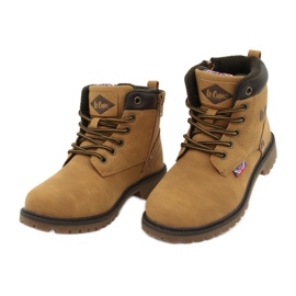 Lee Cooper KID CAMEL Trappers legati con una cerniera giallo 2