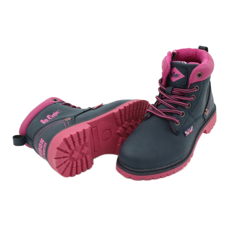 Lee Cooper Trapper per bambini su un cucciolo blu blu scuro 3