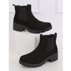Stivaletti Chelsea neri con suola spessa 9996-8 Black nero 1