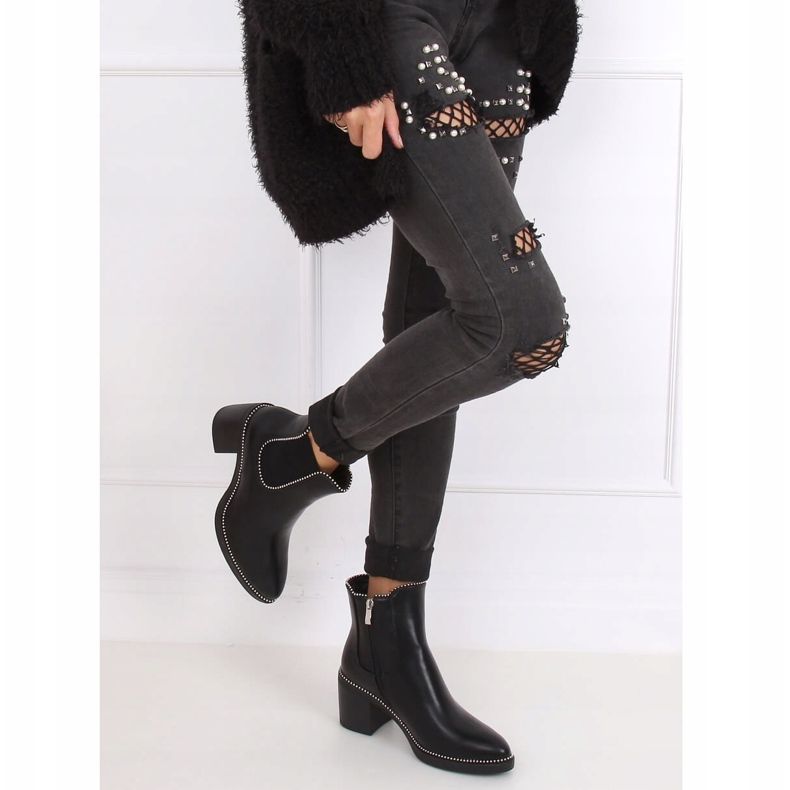Stivaletti Chelsea neri, neri 15671 Nero 1
