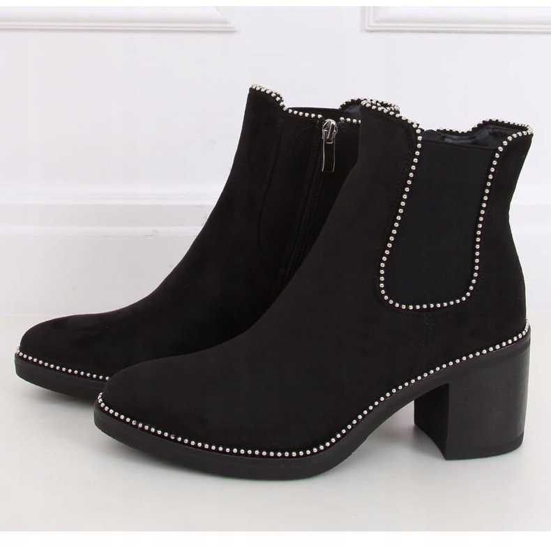 Stivaletti Chelsea neri, neri 15672 Nero 1