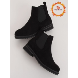 Stivaletti Chelsea neri da donna neri F-3799 Black nero 1