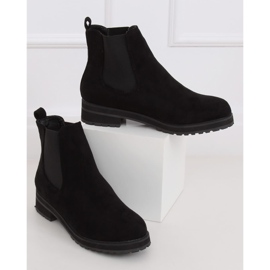 Stivaletti Chelsea neri da donna neri F-3799 Black nero 2