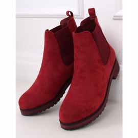 Stivali da donna bordeaux F-3799 Wine rosso 1