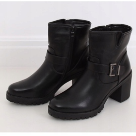Stivali neri con tacco largo E9314 Black nero 1