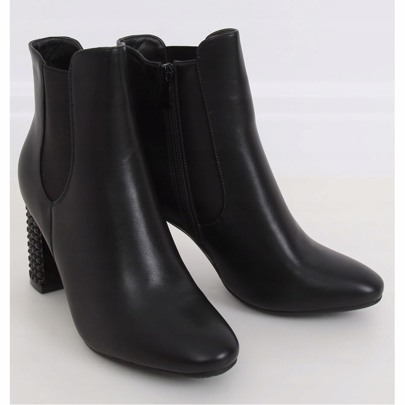 Stivali neri con tacco alto K-9990 Black nero 1