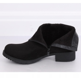Stivali da donna in camoscio nero nero 1210D-PA Black 1