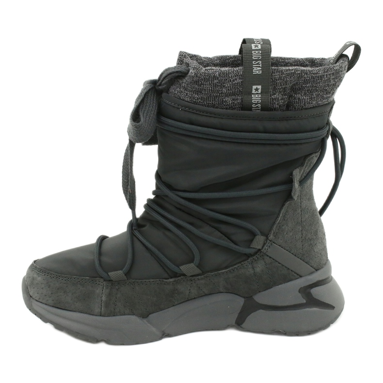 Stivali da neve Big Star Sport su pelliccia grigio 1