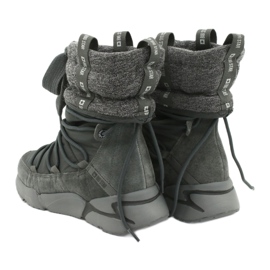 Stivali da neve Big Star Sport su pelliccia grigio 4