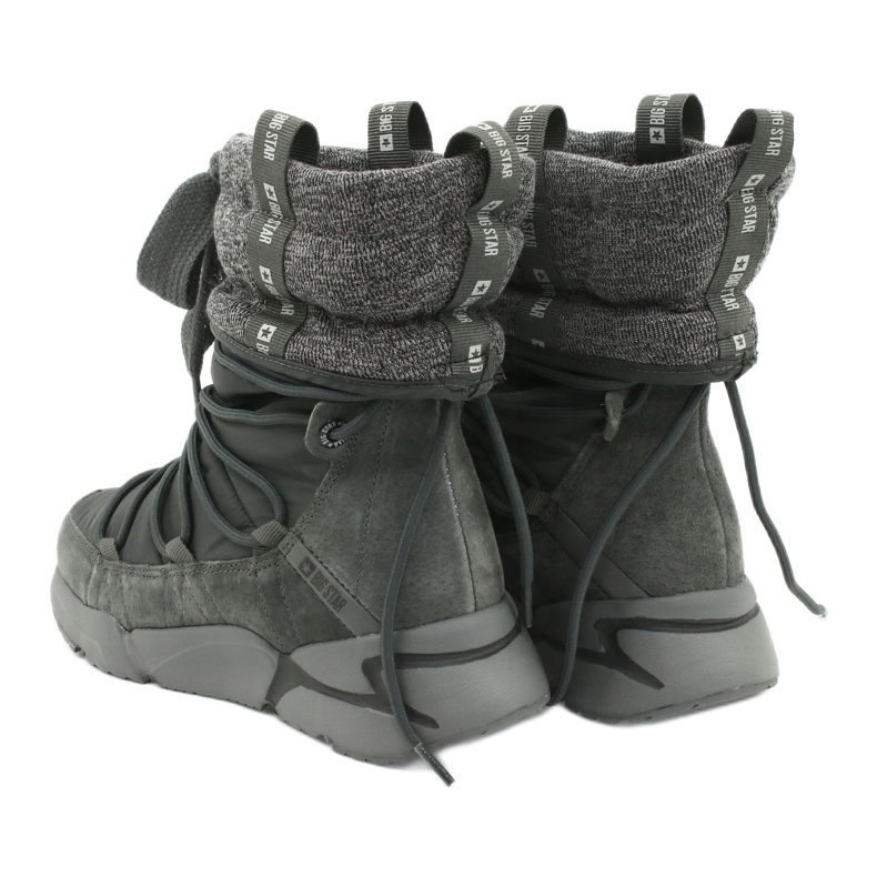 Stivali da neve Big Star Sport su pelliccia grigio 4