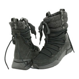 Stivali da neve Big Star Sport su pelliccia grigio 3