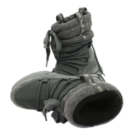 Stivali da neve Big Star Sport su pelliccia grigio 5