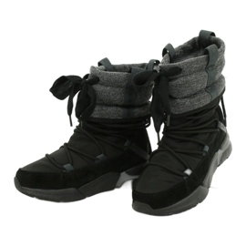 Stivali da neve Big Star Sport su pelliccia GG274628 nero grigio 2
