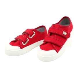 Scarpe per bambini Befado 440X012 bianco rosso 3