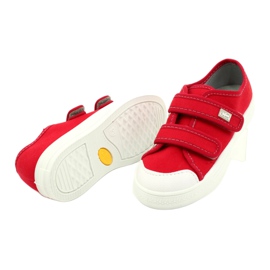 Scarpe per bambini Befado 440X012 bianco rosso 4