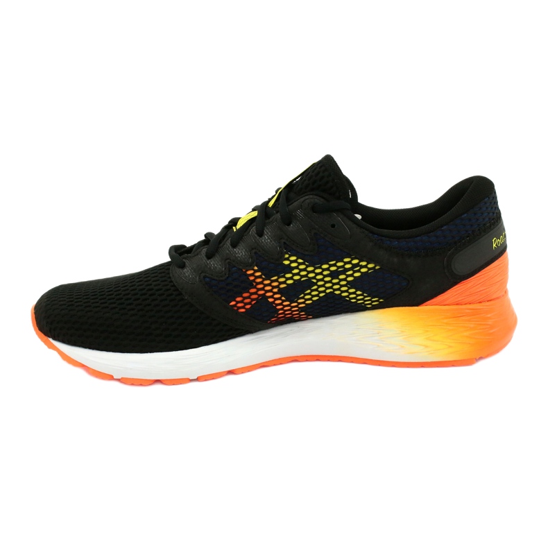 Scarpe da corsa Asics RoadHawk Ff 2 M 1011A136-005 nero blu navy arancia giallo 1
