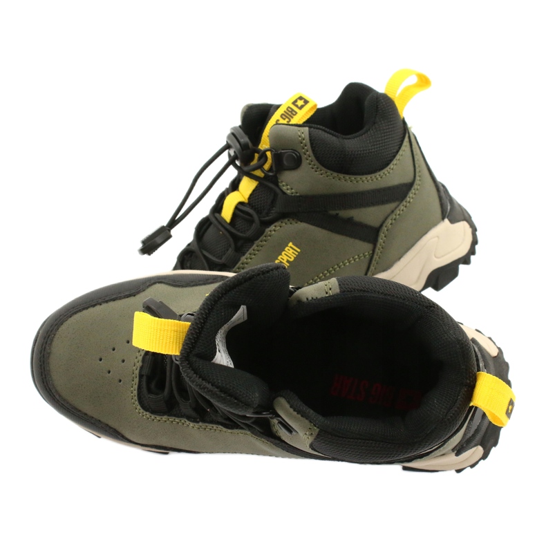 Big Star Scarpe sportive per bambini alti verdi/khaki gg374047 verde 4