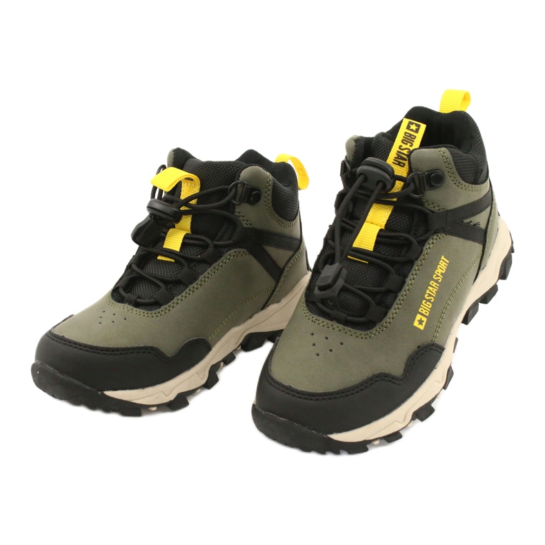 Big Star Scarpe sportive per bambini alti verdi/khaki gg374047 verde 2