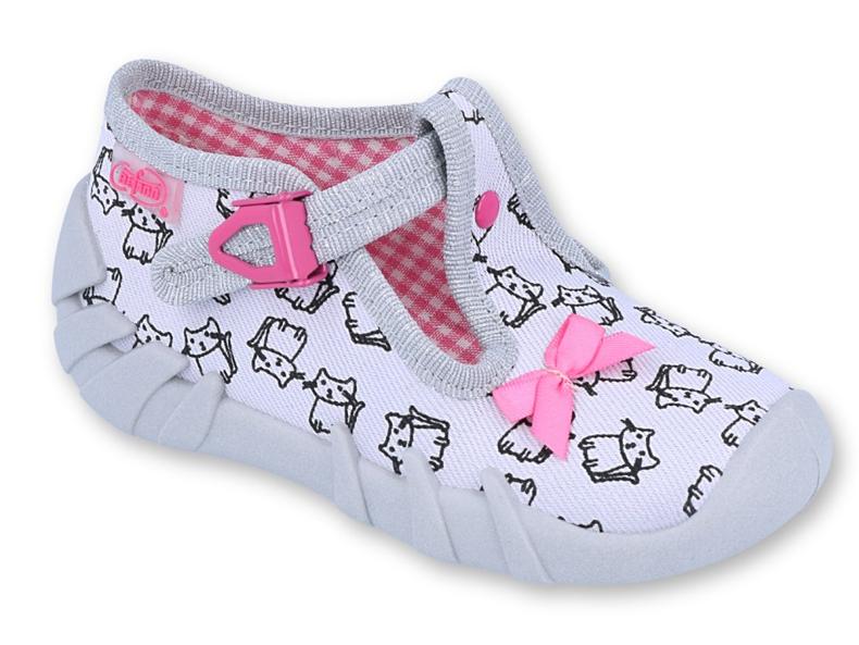 Scarpe per bambini Befado 110P377 nero rosa d'argento grigio 1