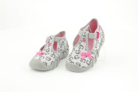 Scarpe per bambini Befado 110P377 nero rosa d'argento grigio 3