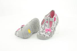Scarpe per bambini Befado 110P377 nero rosa d'argento grigio 4