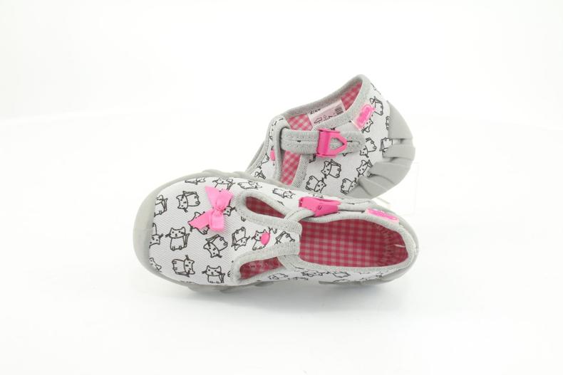 Scarpe per bambini Befado 110P377 nero rosa argento grigio 5