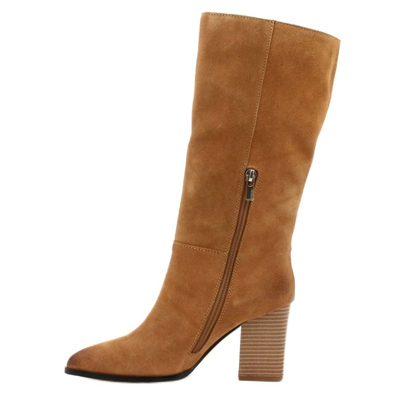 Stivali da cowboy in pelle scamosciata Big Star GG274345 Camel marrone giallo 1