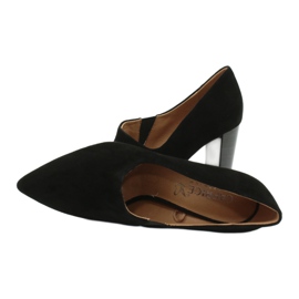 Scarpe da donna in camoscio nero Caprice 24402 4