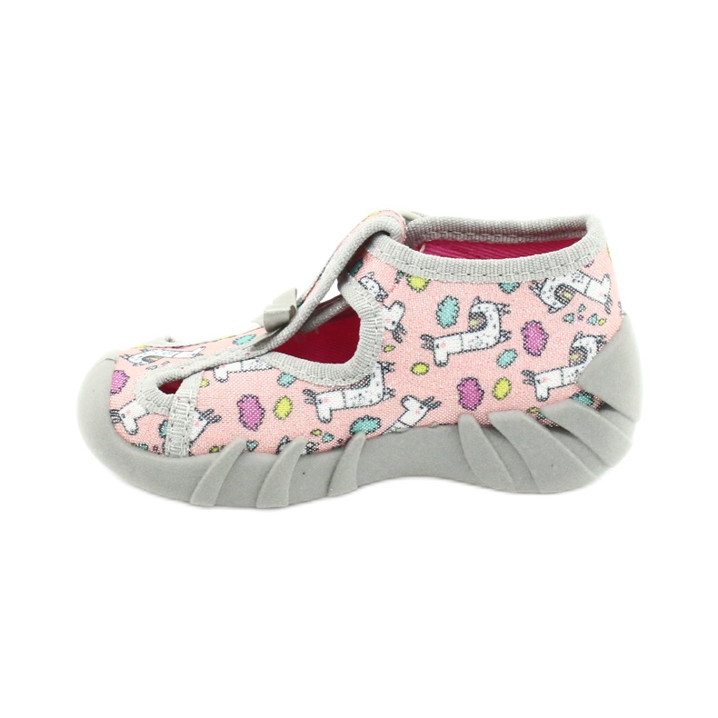 Scarpe per bambini Befado 190P099 rosa grigio 2