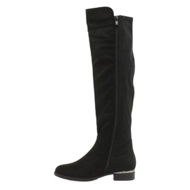 Stivali Lunghi Scamosciati Filippo DKZ1637 / 20 BK nero argento 1