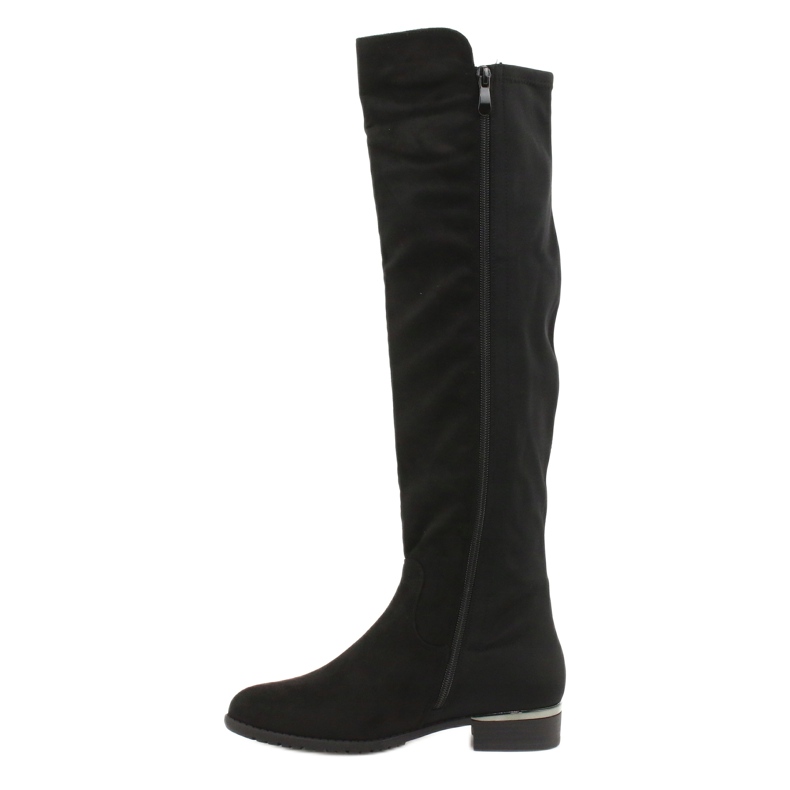 Stivali Lunghi Scamosciati Filippo DKZ1637 / 20 BK nero argento 1
